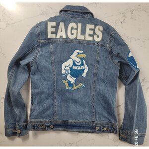 GSU Georgia Southern Eagles Statesboro GA Georgia Denim Jean Jacket Size Small